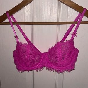 Pink victorias secret lacy bra